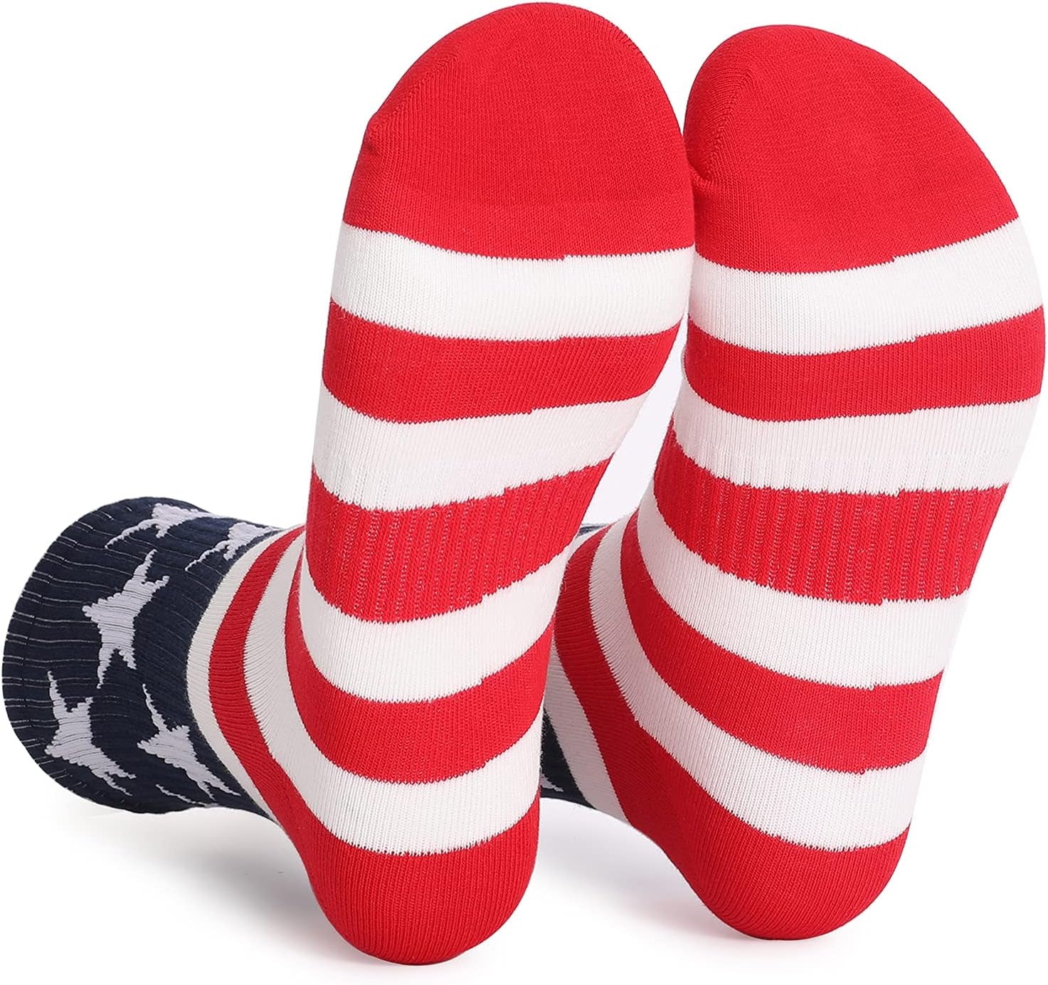 USA American Flag Socks Patriotic Crew Sock for Men Striped Stars Sock Gift